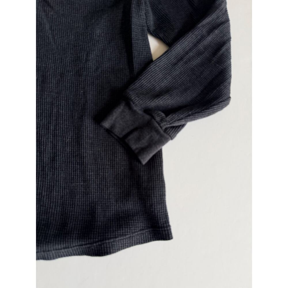 Art Class Boys' Long Sleeve Black waffle Henley Shirt - Size Medium 8/10 - Picture 2 of 4